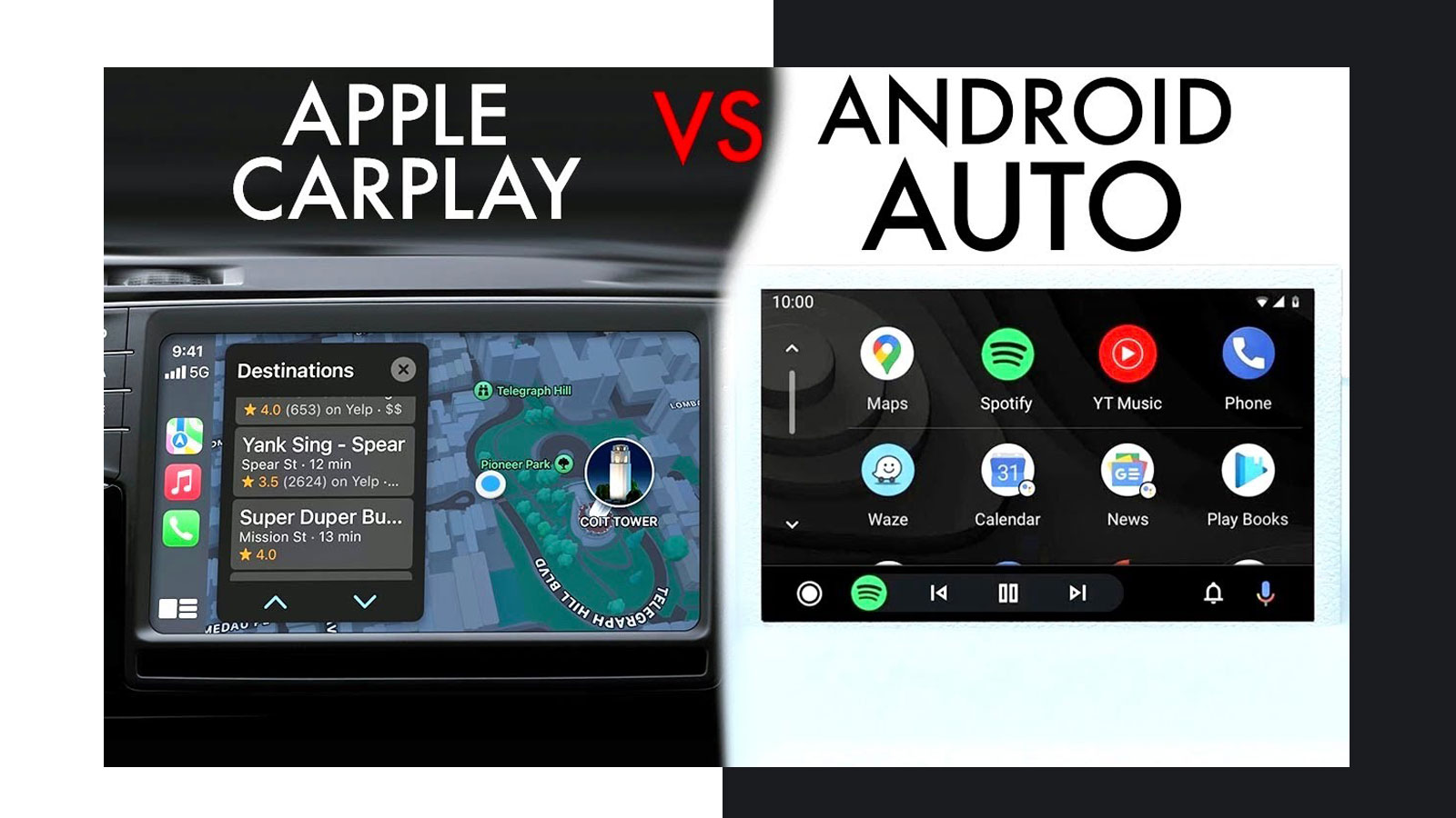  Android Auto VS Apple CarPlay (+vid)